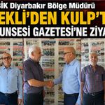 BİK Diyarbakır Bölge Müdürü Yürekli’den Kulp’ta Pasurunsesi Gazetesi’ne ziyaret