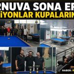 Turnuva sona erdi şampiyonlar kupalarını aldı