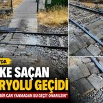 Diyarbakır’da Tehlike Saçan Demiryolu Geçidi: Vatandaşlar Onarım Bekliyor