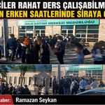 Rahat ders çalışabilmek için sabahın erken saatlerinde sıraya giriyor