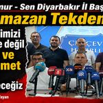 Başkan Tekdemir: Geleceğimizi kavga ile değil adalet ve merhamet üzerine inşa edeceğiz