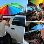 Diyarbakır Oto Sanayisinde Kavurucu Sıcağa Şemsiyeli Çözüm