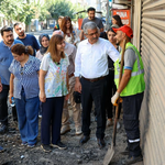 Gürsel Caddesi’nde asfalt çalışması başladı: Bucak sahada inceleme yaptı