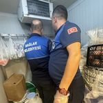 Bozulmuş etlere el konuldu, imha edildi