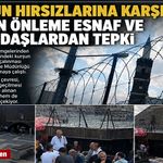 Kurşun hırsızlarına karşı alınan önleme esnaf ve vatandaşlardan tepki