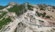 Adıyaman-Çelikhan kara yolunda heyelan nedeniyle kapanan yol yeniden ulaşıma açıldı