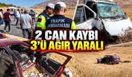 Elazığ’da iki araç çarpıştı: 2 can kaybı, 3’ü ağır 4 yaralı