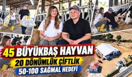 25 yaşında köye dönüp hayalini gerçekleştirdi: 45 büyükbaşla üretime başladı