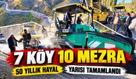 50 yıllık hayal gerçek oldu: Muhtarın anlattığı yol şimdi asfaltlanıyor