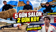 Kütük, saman balyası ve taşlarla Dünya Şampiyonası’na hazırlanıyor