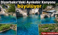 Diyarbakır’daki Aynkebir Kanyonu büyülüyor