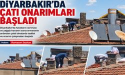Diyarbakır'da çatı onarımları başladı