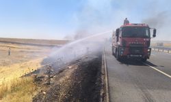 Mardin'de çıkan saman, ot, anız ve ekin yangınları söndürüldü