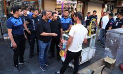 Sur'da kaldırım işgali denetimi