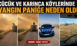 Cücük ve Karınca Köylerinde yangın paniğe neden oldu