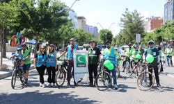 Yeşilay'ın organizasyonuyla pedal çevirdiler