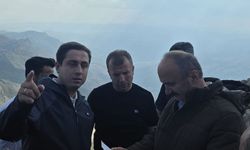 Vali Canalp Mereto Dağı'nda İncelemelerde Bulundu