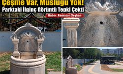 Çeşme Var, Musluğu Yok! Parktaki İlginç Görüntü Tepki Çekti