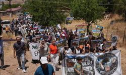 Ergani'de köylülerden GES projesine karşı kitlesel protesto