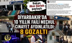 Diyarbakır'da 10 yıllık faili meçhul cinayet aydınlatıldı: 8 Gözaltı