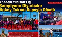 Anadolu Yıldızlar Ligi Şampiyonu Diyarbakır Hokey Takımı Kupayla Döndü