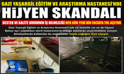 Gazi Yaşargil Eğitim ve Araştırma Hastanesi'ndeki görüntüler İçler acısı!
