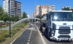 Seyyar sulama ekibinin yaz mesaisi başladı