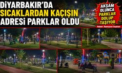 Diyarbakır'da Sıcaklardan Kaçışın Adresi Parklar Oldu