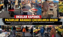 Okullar Kapandı, Pazarlar Arabacı Çocuklarla Doldu