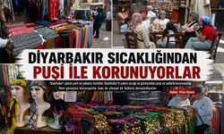 Diyarbakır Sıcağından Puşi ile Korunuyorlar