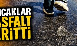 Aşırı sıcak asfaltı eritti