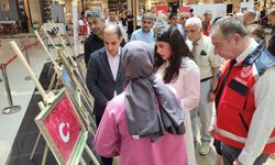Şehit Yakınları ve Gazilerin Ebru Eserleri Sanatseverlerle Buluştu