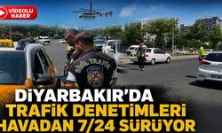 Diyarbakır'da Trafik Denetimleri Havadan 7/24 Sürüyor