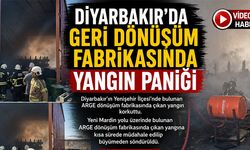 Diyarbakır'da Geri Dönüşüm Fabrikasında Yangın Paniği
