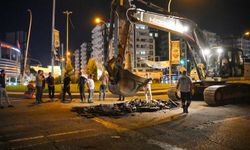 Yenihal Kavşağı’nda yağmur suyu hattı onarım çalışması başladı
