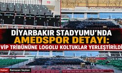 Diyarbakır Stadyumu'nda Amedspor Detayı: VİP Tribününe Logolu Koltuklar Yerleştirildi