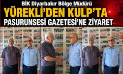 BİK Diyarbakır Bölge Müdürü Yürekli’den Kulp’ta Pasurunsesi Gazetesi’ne ziyaret