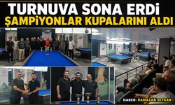 Turnuva sona erdi şampiyonlar kupalarını aldı