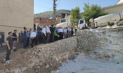 Çelikhan'da yeni yapılacak caminin temeli atıldı