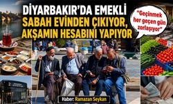 Diyarbakır'da emekli sabah evinden çıkıyor, akşamın hesabını yapıyor
