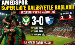 Amedspor Süper Lig’e Galibiyetle Başladı: Erzurum FK’yı 3-0 Mağlup Etti