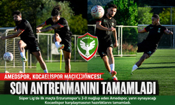 Amedspor, Kocaelispor Maçı Öncesi Son Antrenmanını Tamamladı