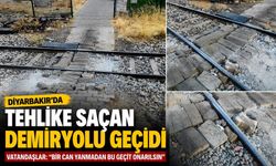 Diyarbakır’da Tehlike Saçan Demiryolu Geçidi: Vatandaşlar Onarım Bekliyor