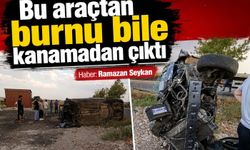 Bu araçtan burnu bile kanamadan çıktı