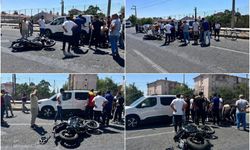Diyarbakır'da Motosiklet ile Hafif Ticari Araç Çarpıştı: 1 Yaralı