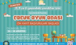 Diyarbakır’da Sümerpark Çocuk Oyun Odası İçin Yeni Dönem Başvuruları Başladı