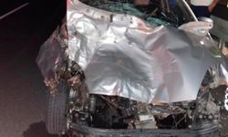 Otomobilin sahipsiz bir eşeğe çarpması sonucu 4 kişi yaralandı