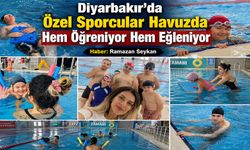 Diyarbakır'da Özel Sporcular Havuzda Hem Öğreniyor Hem Eğleniyor