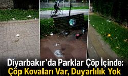 Diyarbakır’da Parklar Çöp İçinde: Çöp Kovaları Var, Duyarlılık Yok
