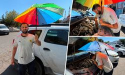 Diyarbakır  Oto Sanayisinde Kavurucu Sıcağa Şemsiyeli Çözüm